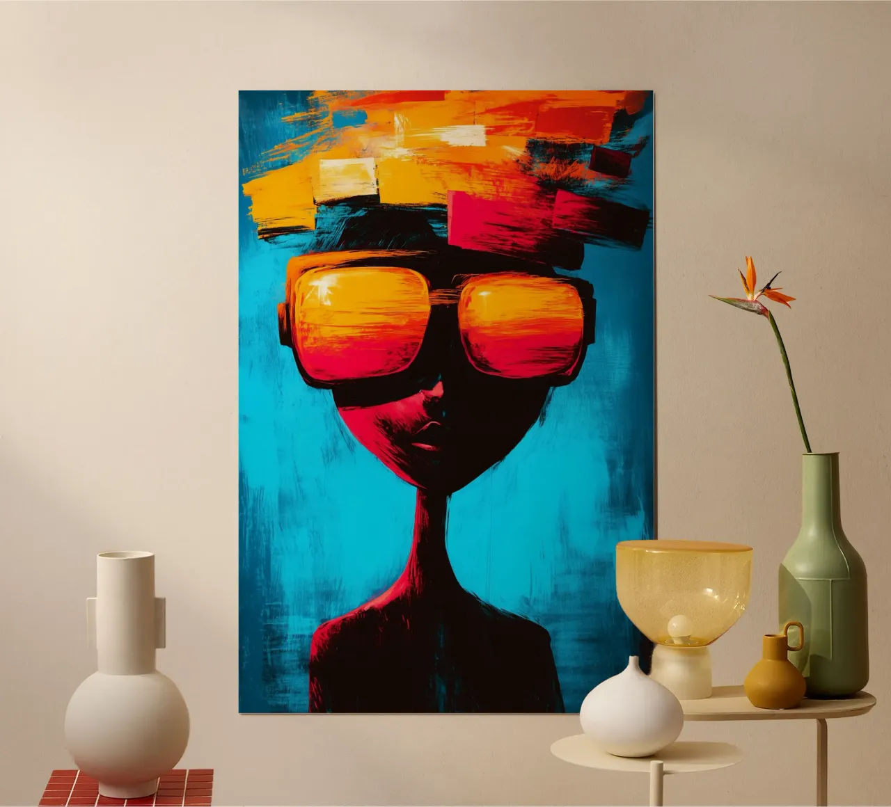 Gli orizzonti luminosi di uno spirito sconfinato poster con telaio in legno da melipo-art