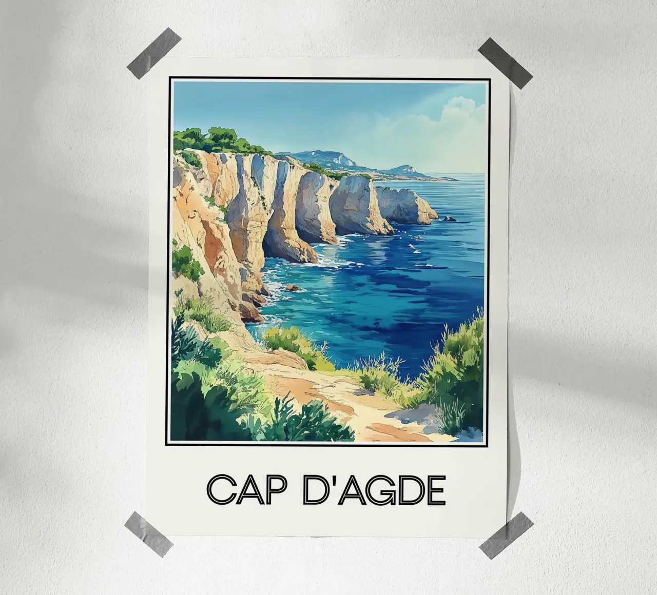 Cap d'Agde carta hahnemühle da Frame the World