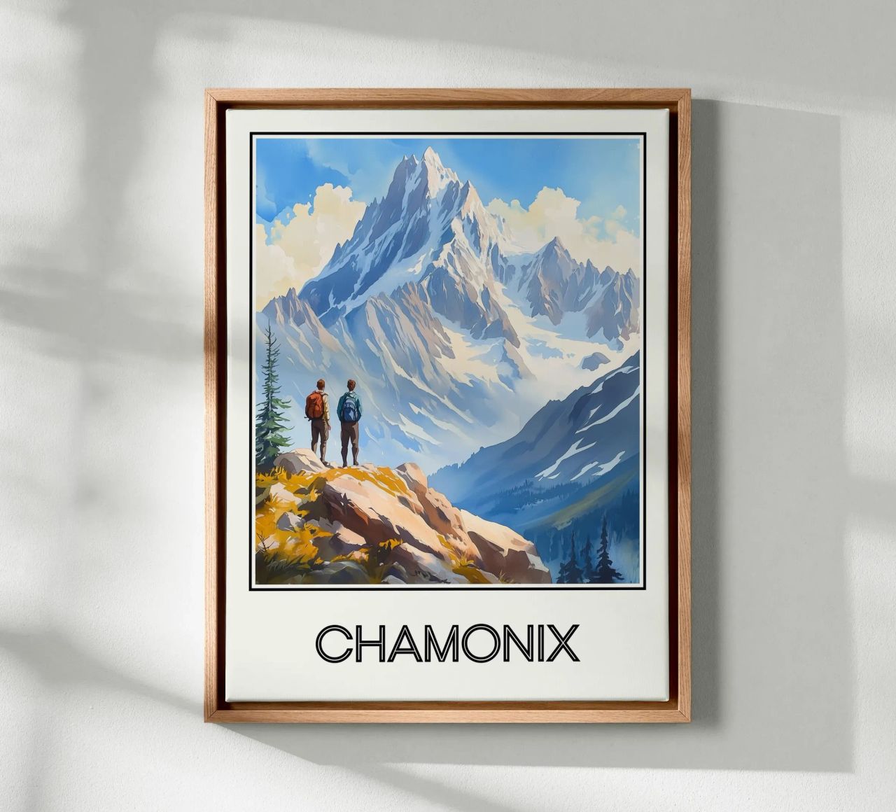 Chamonix Leinwand von Frame the World