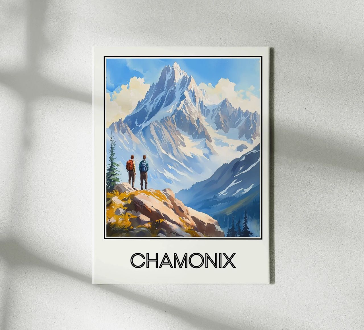Chamonix Leinwand von Frame the World