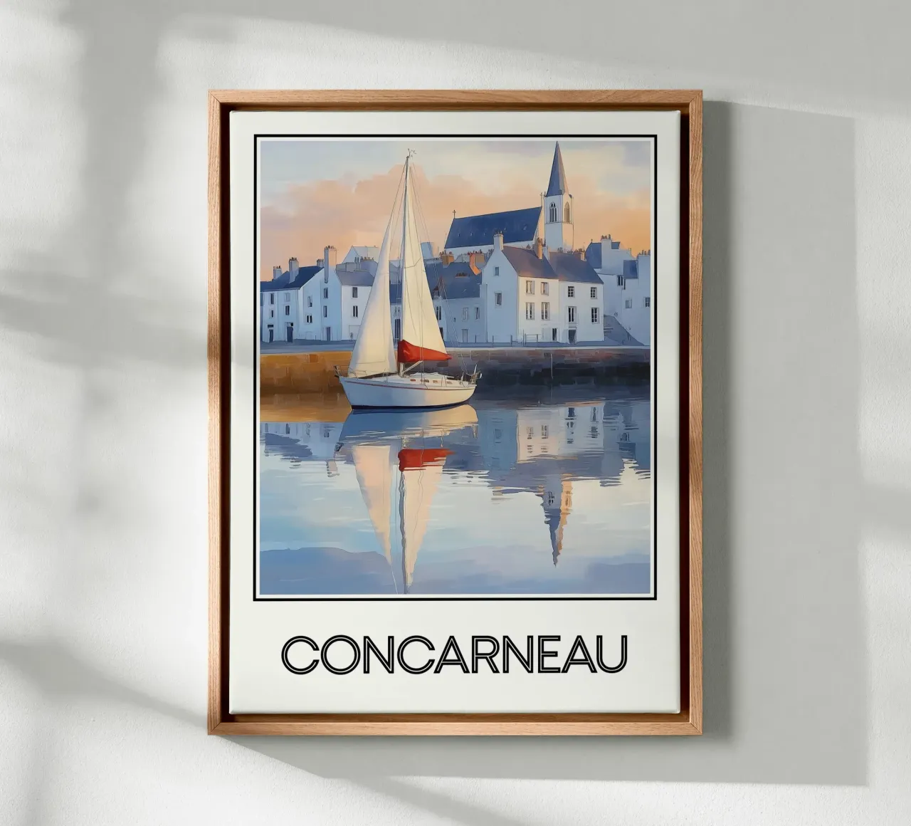 Concarneau canvas met Baklijst van Frame the World