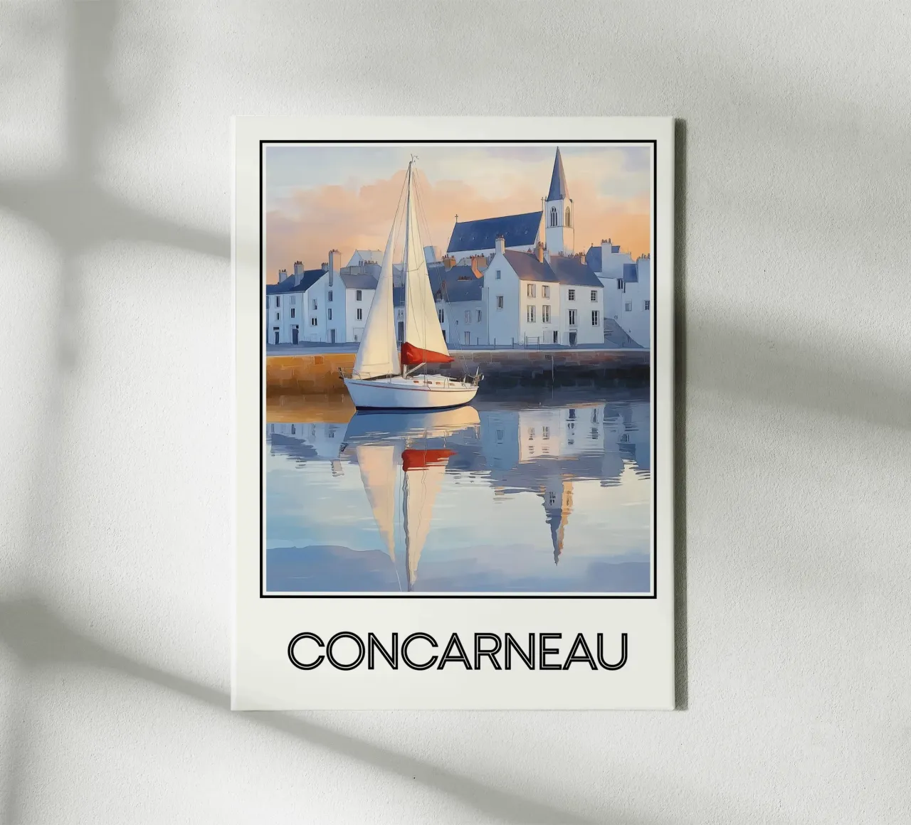 Concarneau canvas met Baklijst van Frame the World