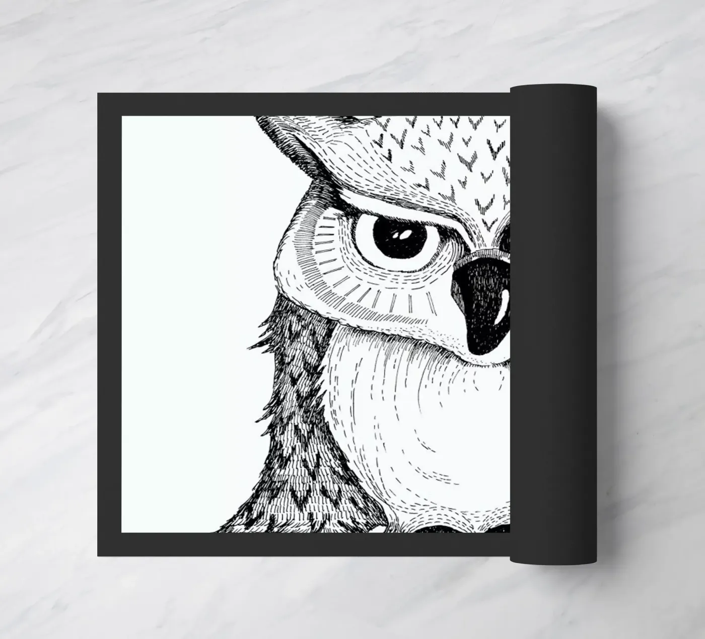 Owl deurmat van Sabrina Ziegenhorn