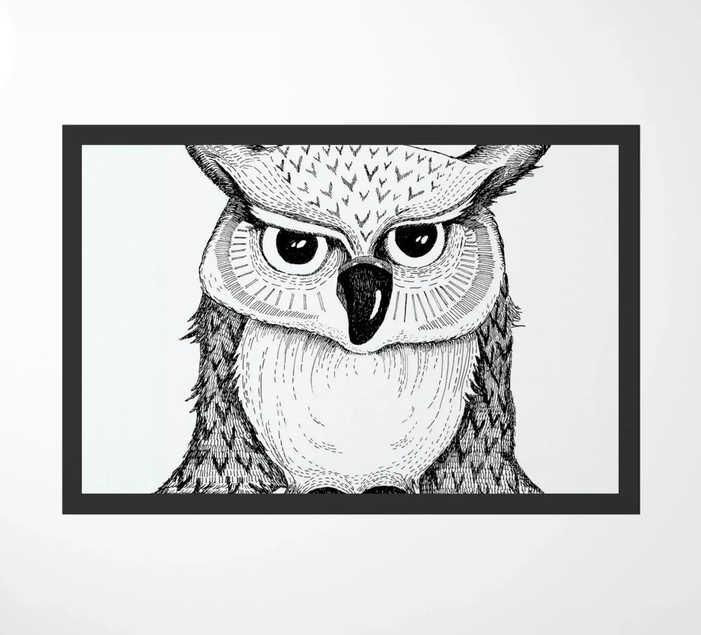 Owl deurmat van Sabrina Ziegenhorn