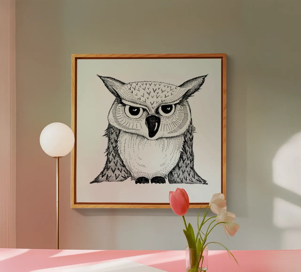 Owl plexiglas de Sabrina Ziegenhorn