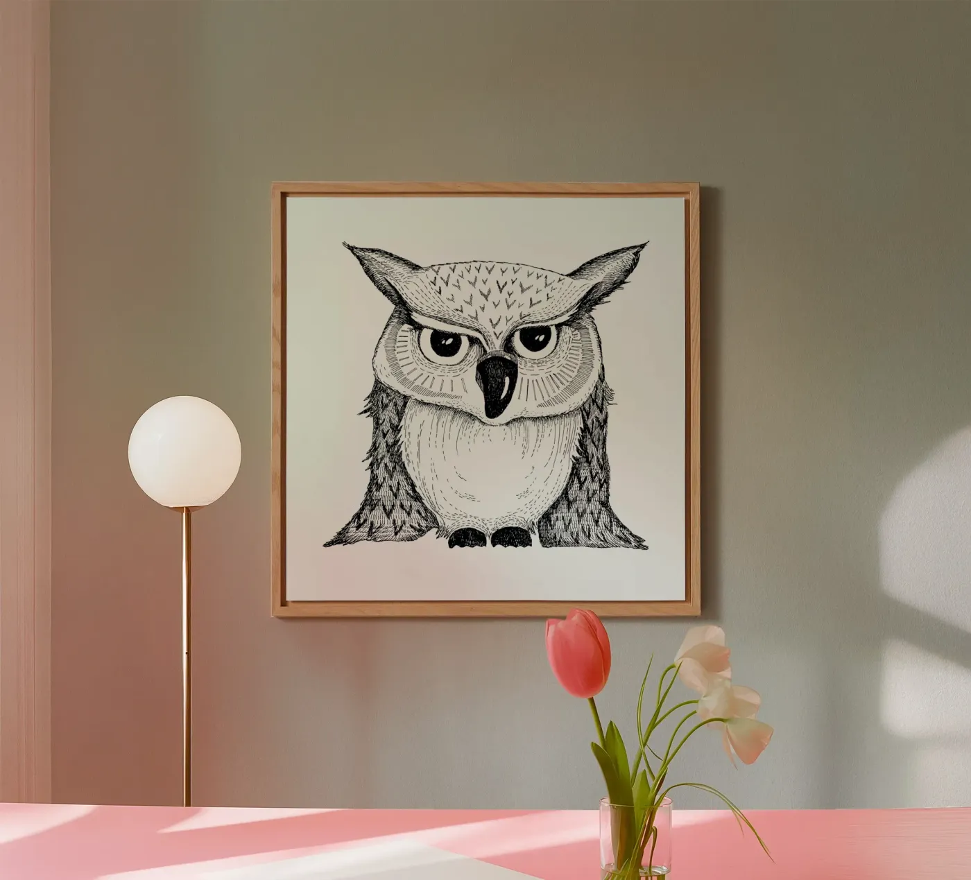 Owl alluminio dibond da Sabrina Ziegenhorn