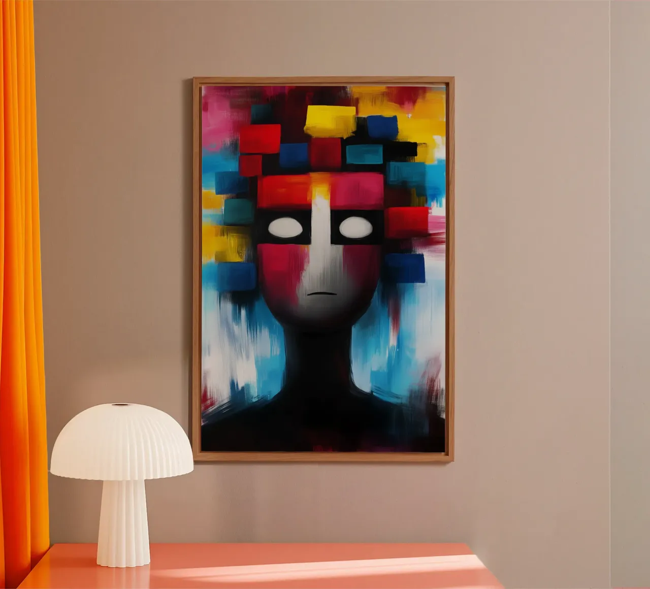 Broken identity in the fragment of colours alu-dibond by melipo-art
