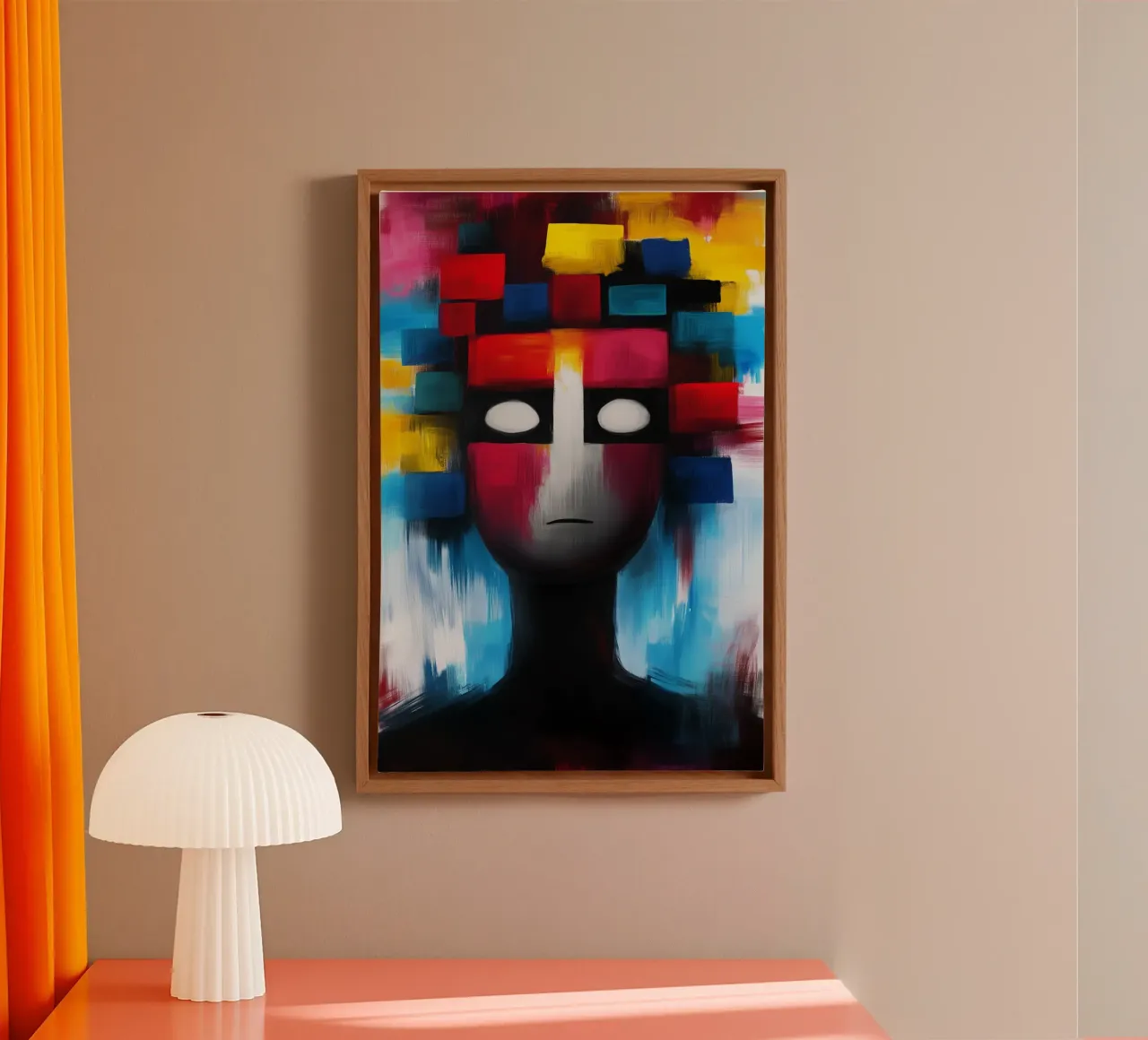 Broken identity in the fragment of colours canvas by melipo-art