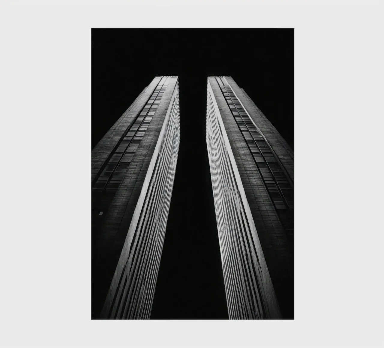 The giants of New York under the night sky notebook by By Night