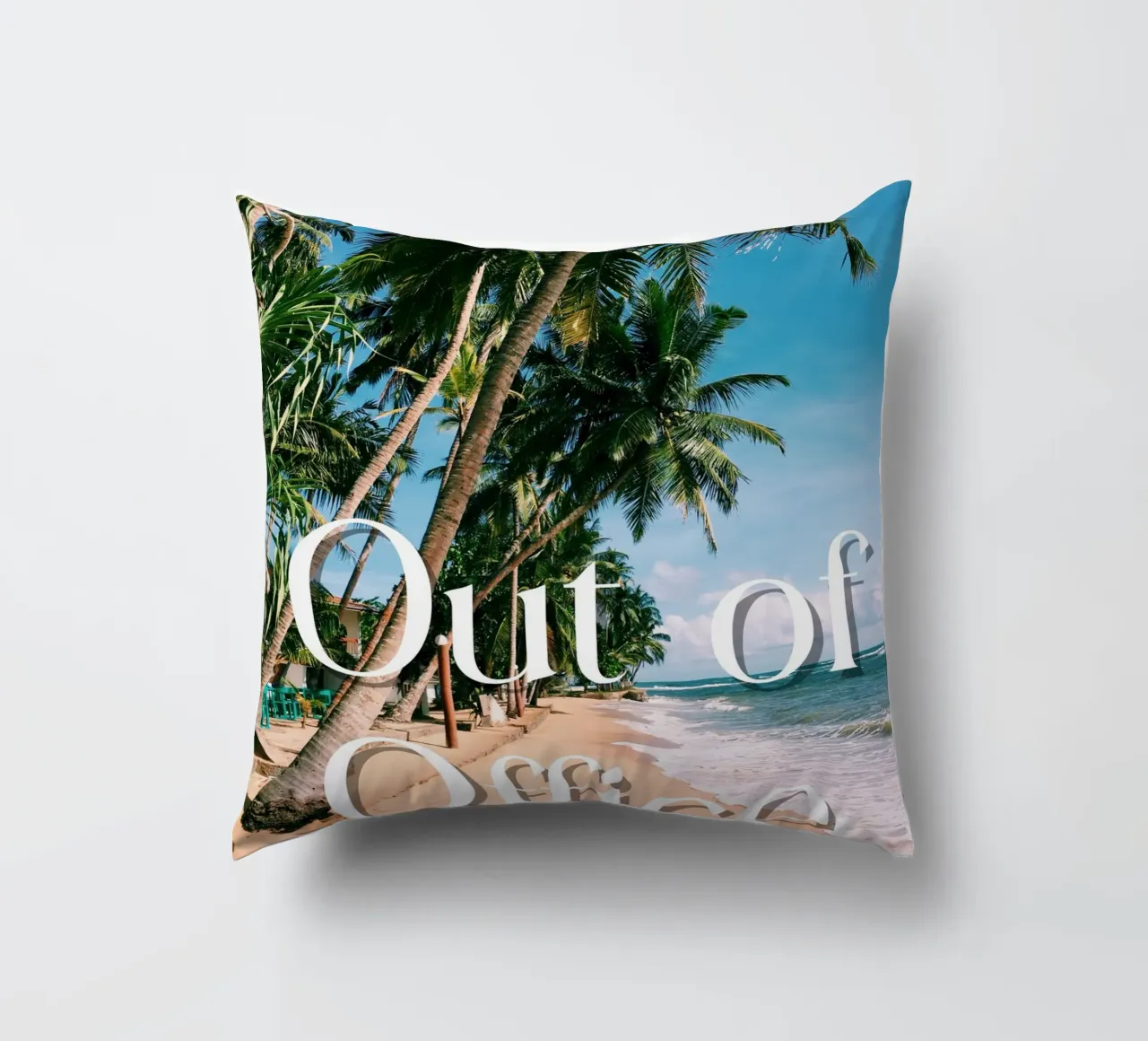 Palm trees Out of Office cuscino da ramosashop