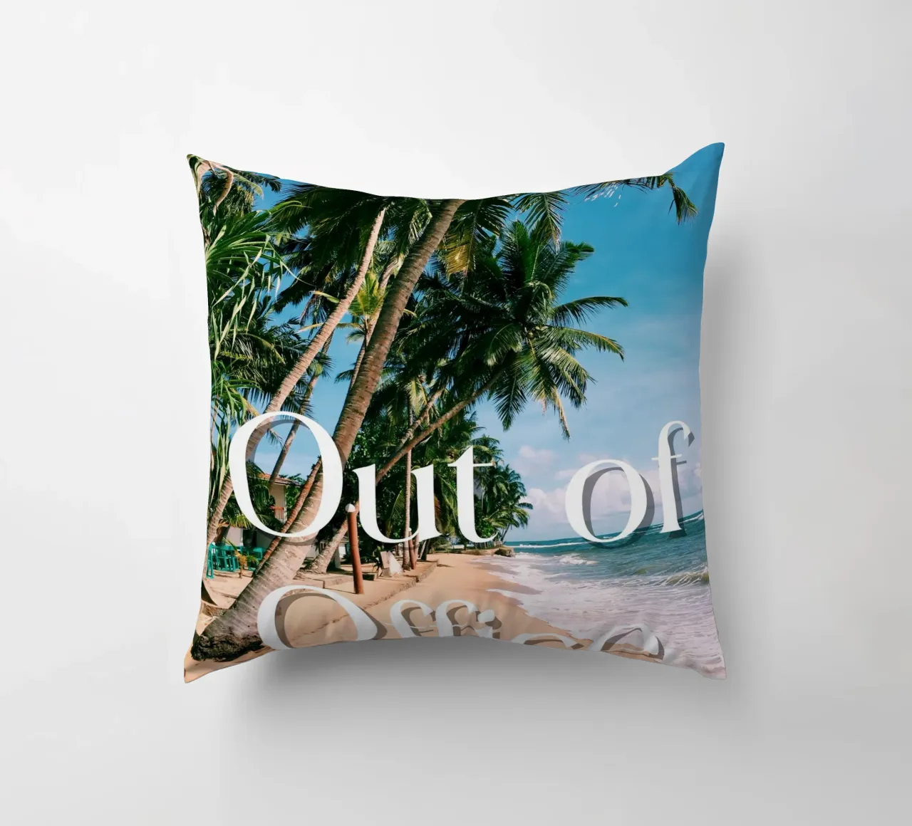 Palm trees Out of Office cuscino da ramosashop