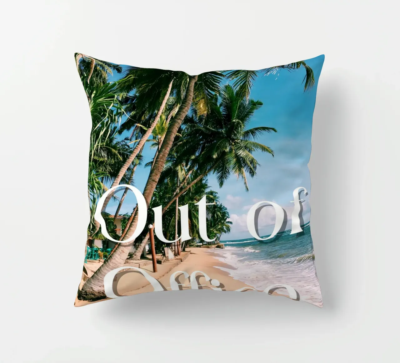 Palm trees Out of Office cuscino da ramosashop