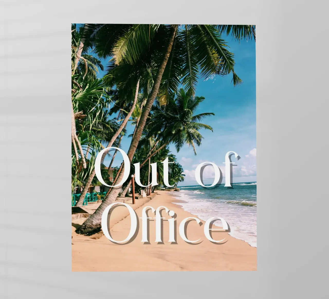 Palm trees Out of Office pellicola backlit da ramosashop