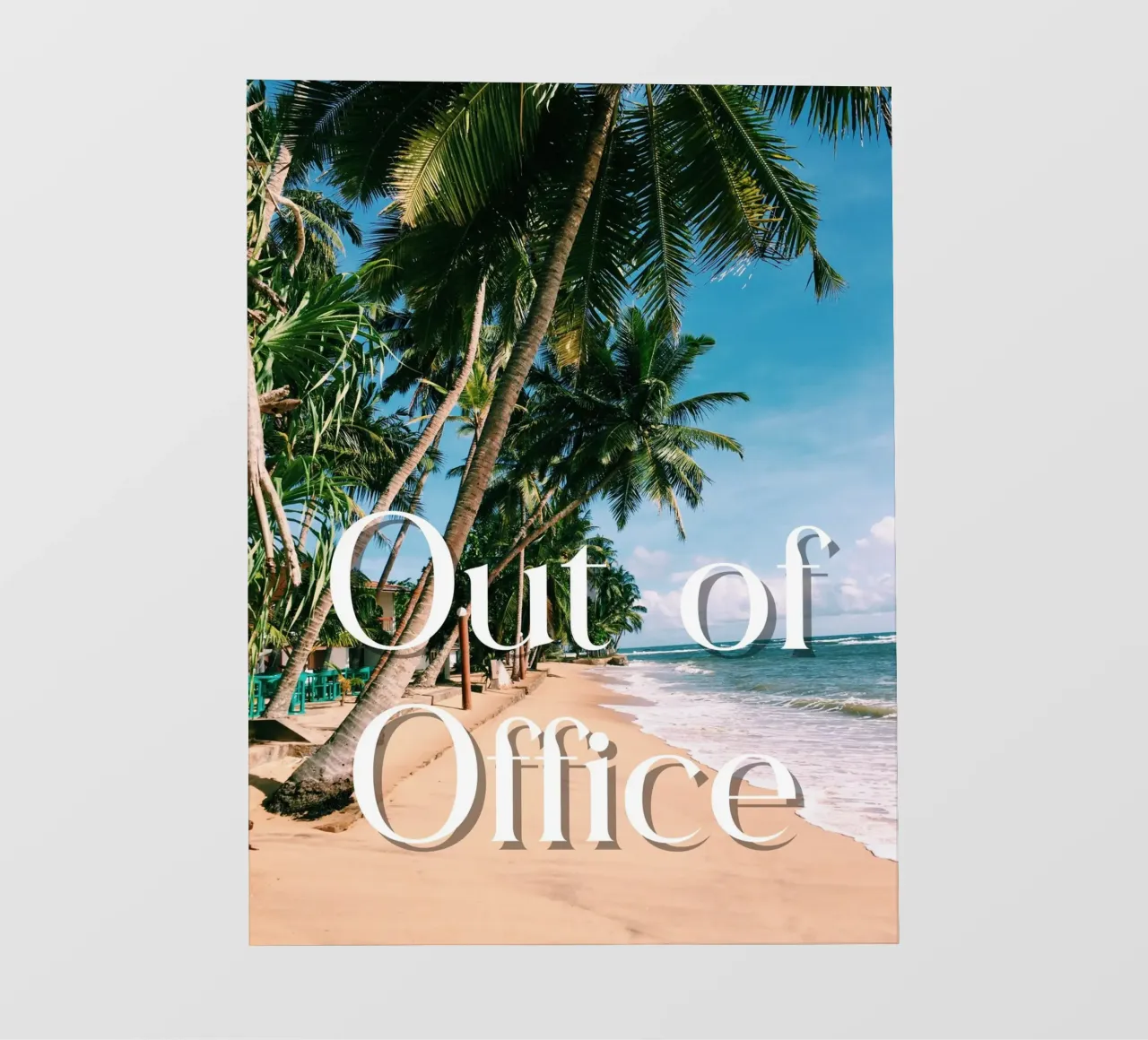 Palm trees Out of Office telo in pvc da ramosashop