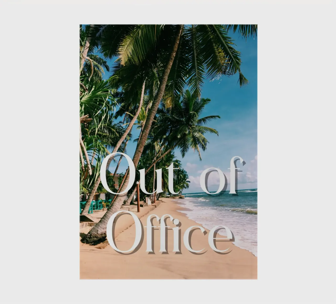 Palm trees Out of Office diario da ramosashop