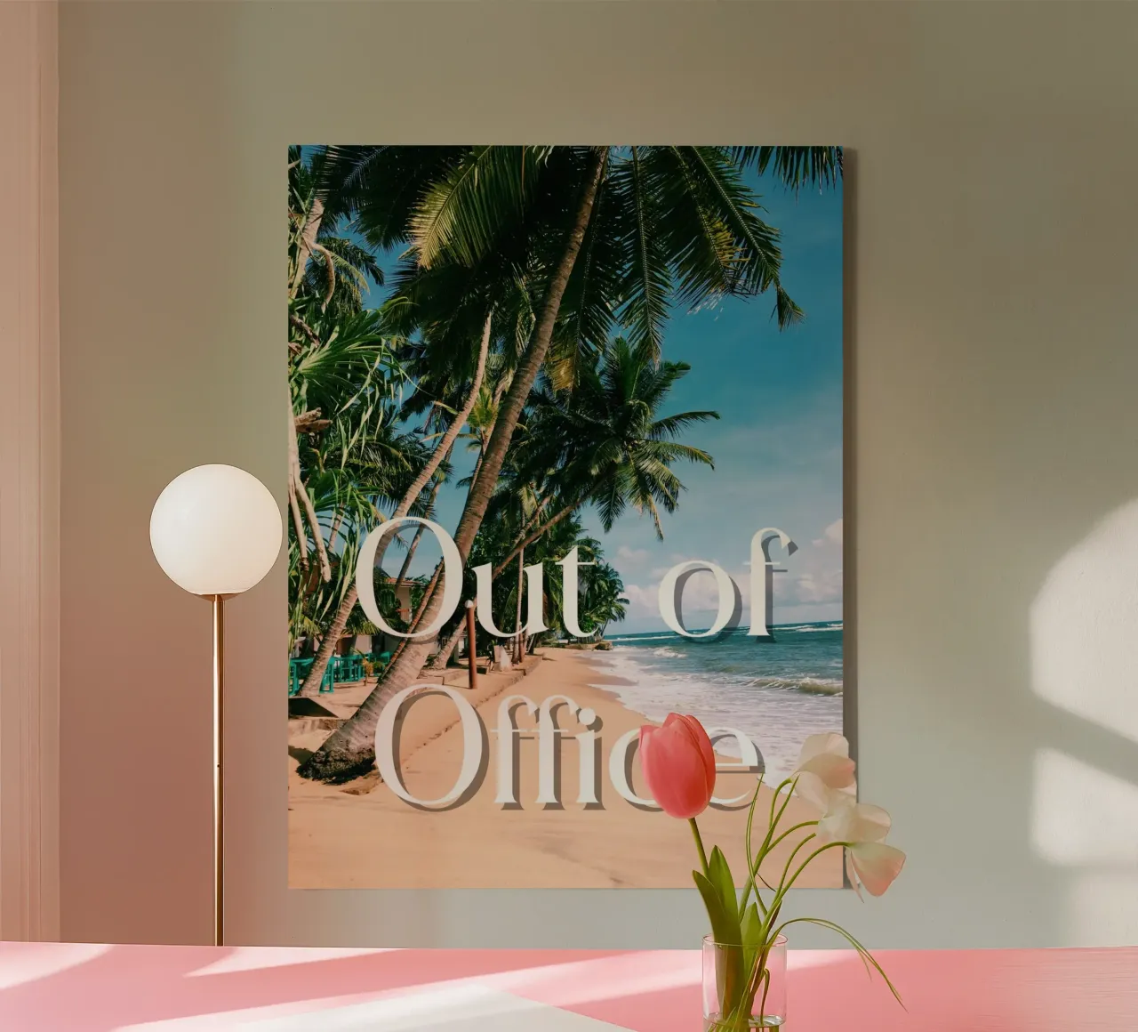 Palm trees Out of Office tela da ramosashop