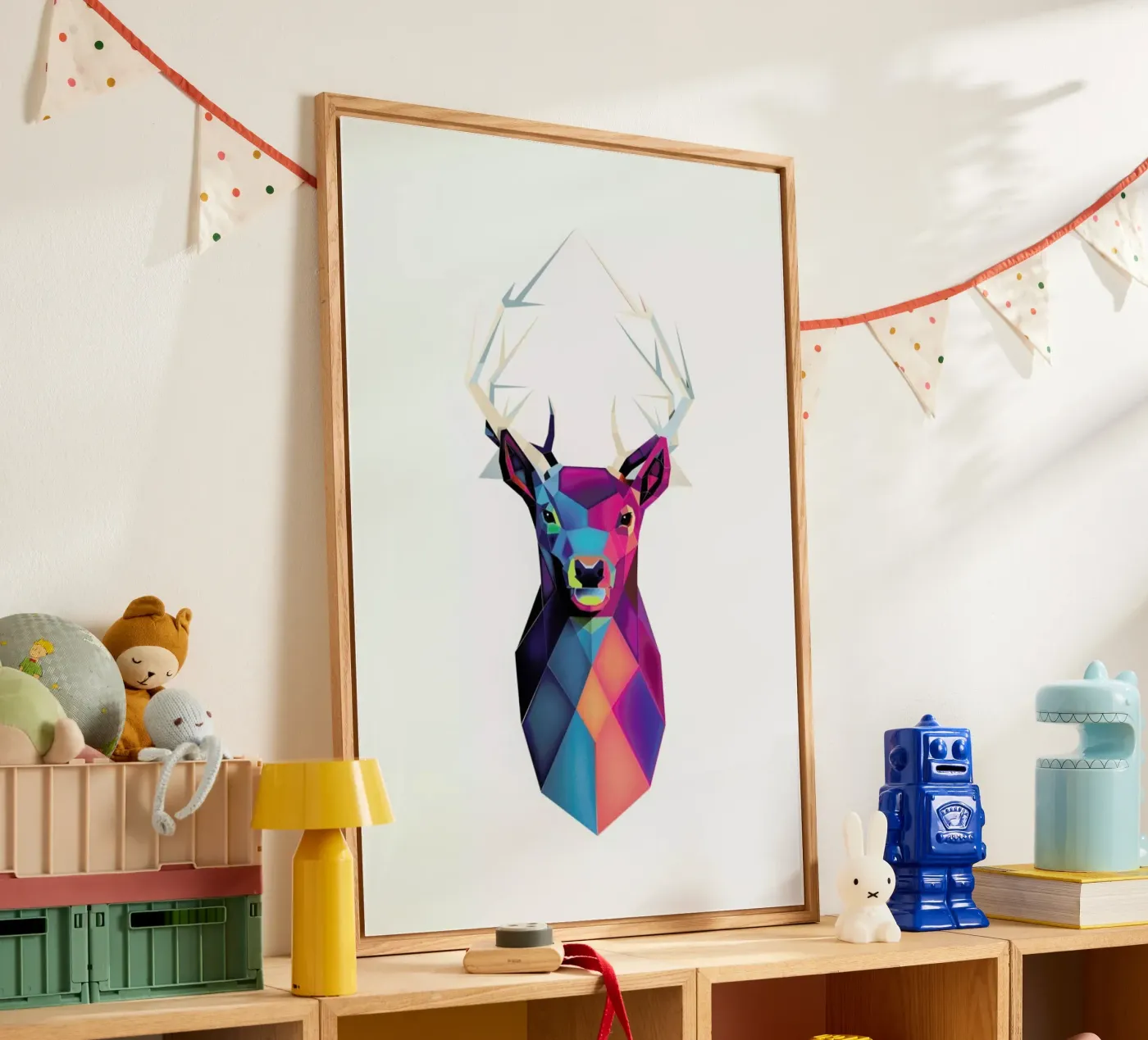 Colorful Deer plexiglass da Birgit Palma