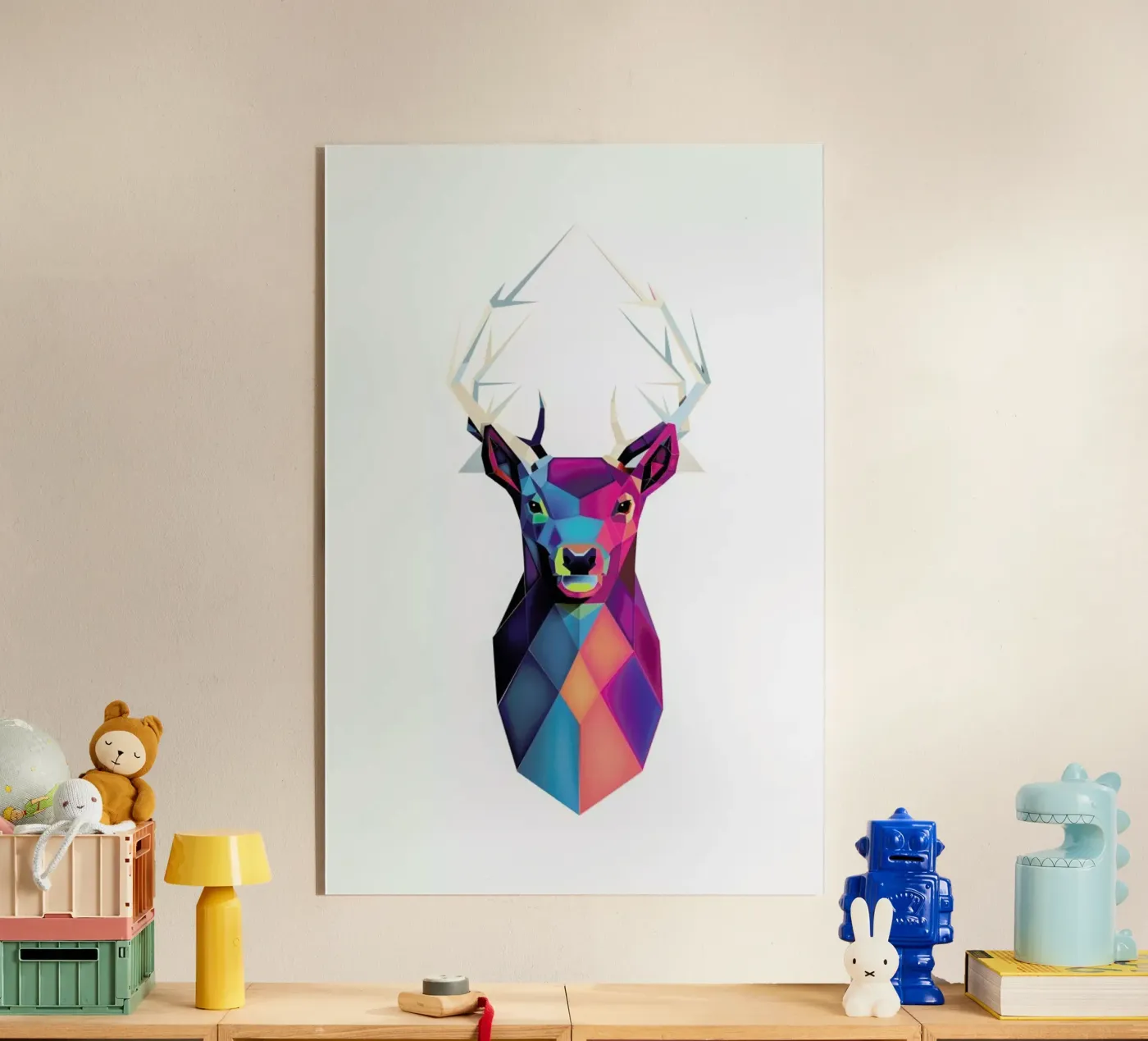 Colorful Deer plexiglass da Birgit Palma