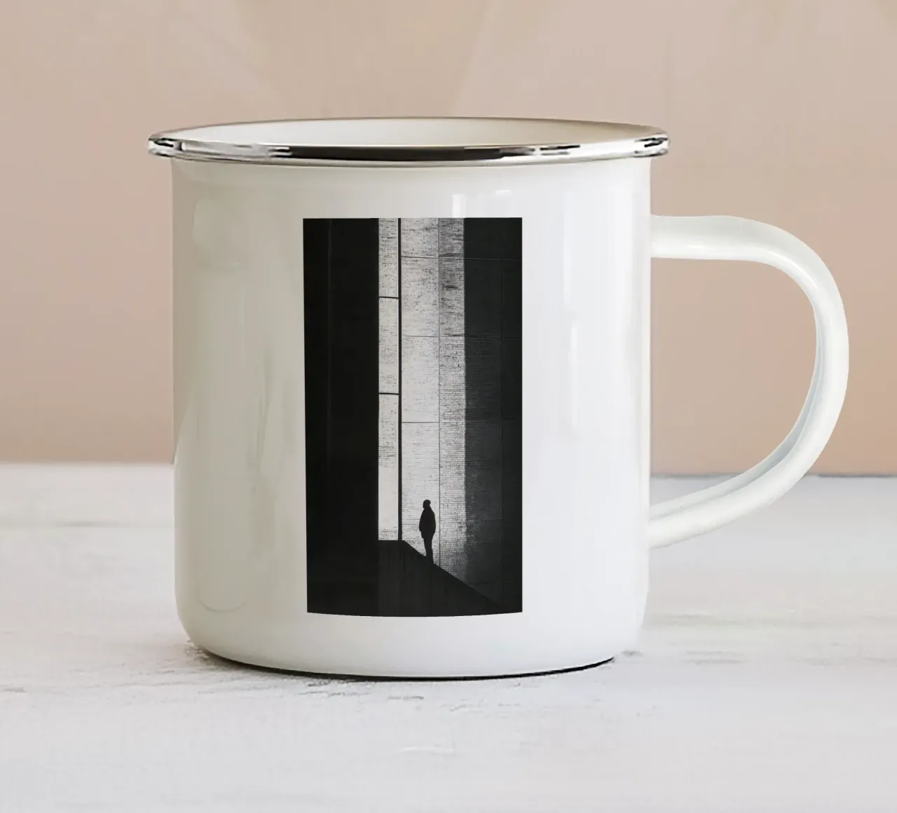 New York - Un instant figé entre ombre et lumière mug en émail de By Night