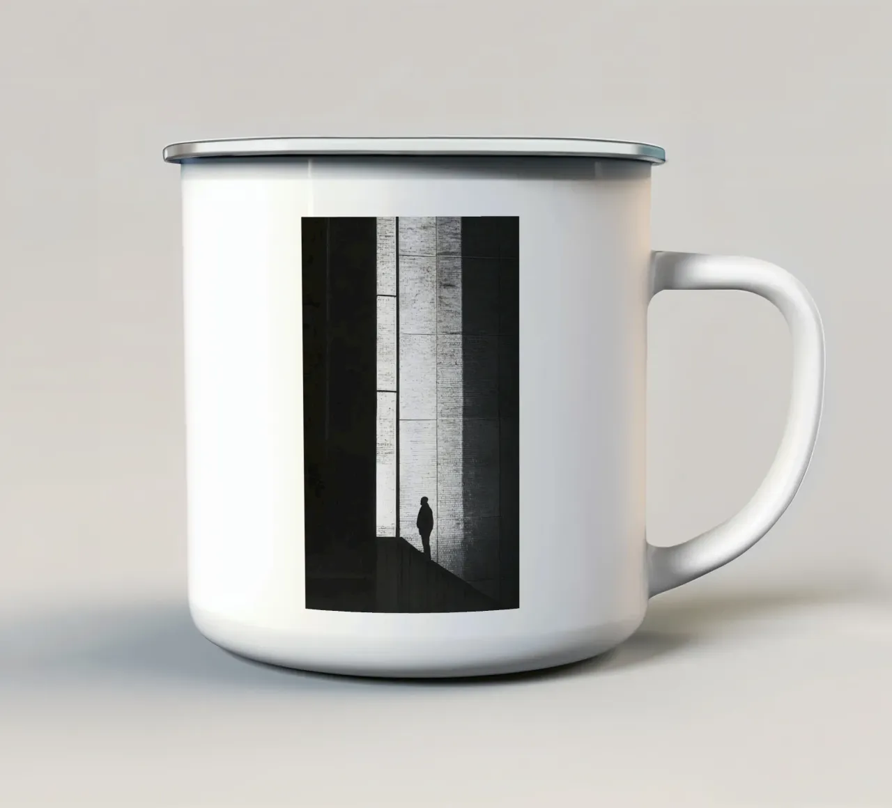 New York - Un instant figé entre ombre et lumière mug en émail de By Night