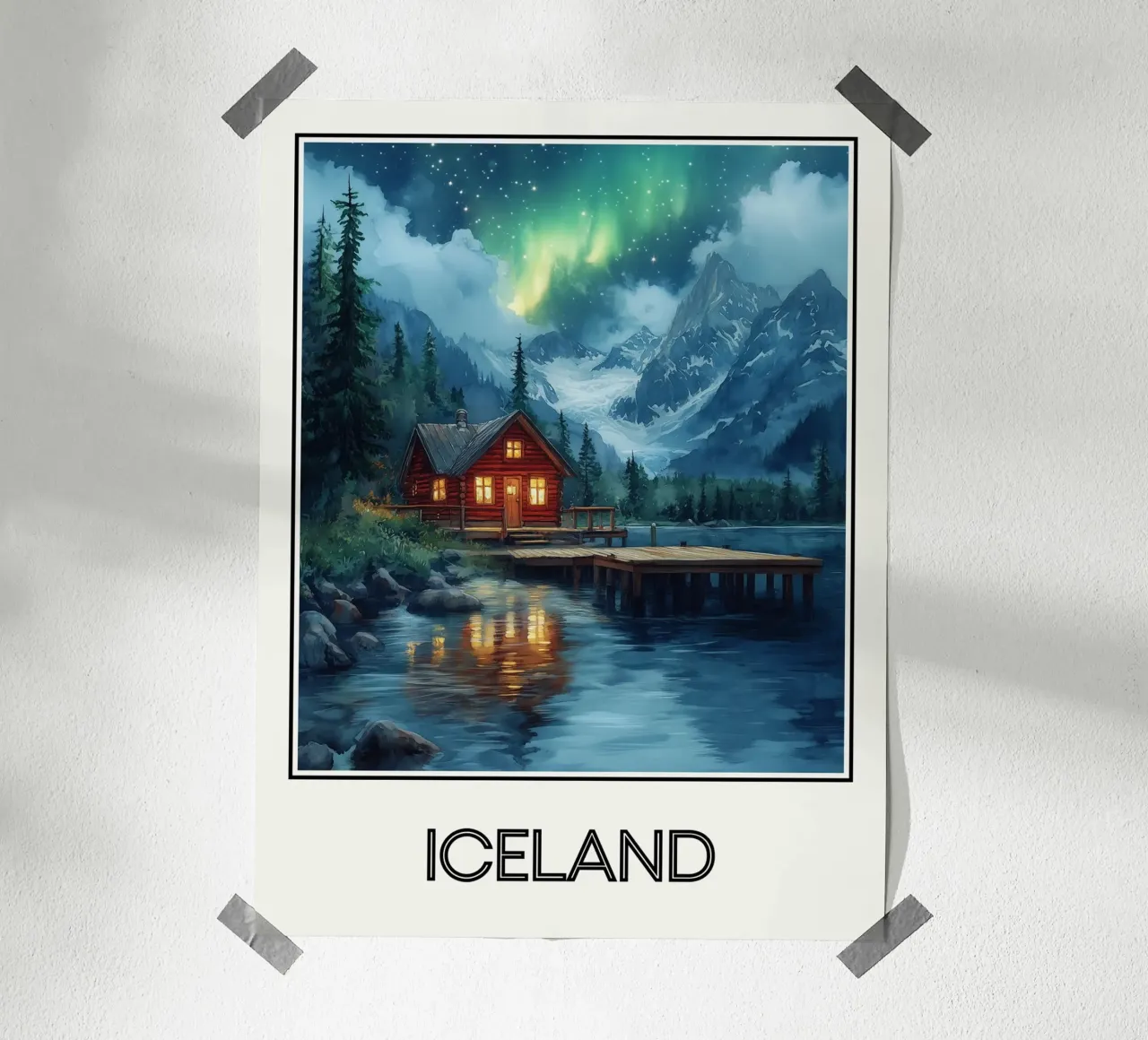 Het eiland poster van Frame the World