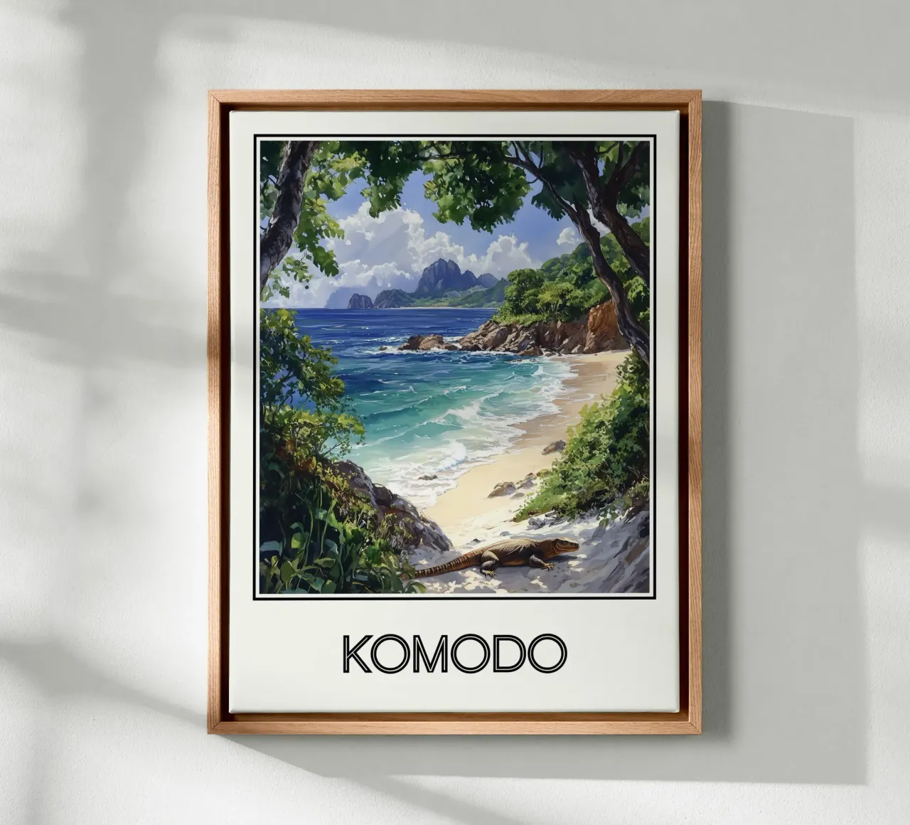Komodo tela con Cornice a cassetta da Frame the World
