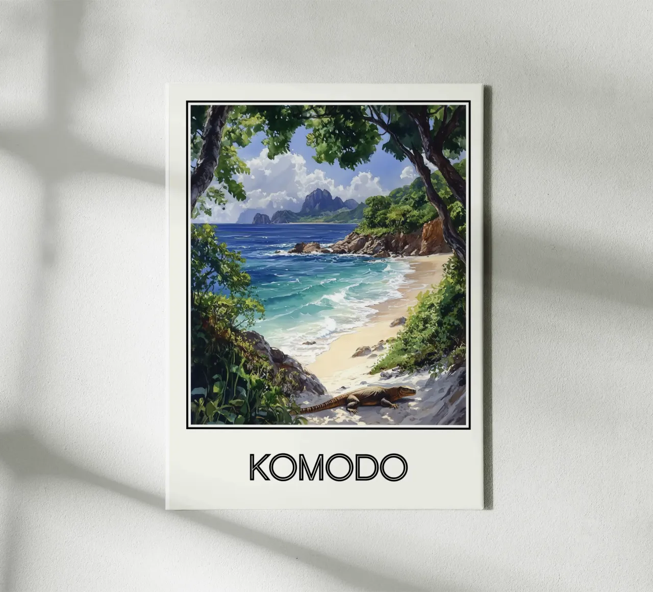 Komodo tela con Cornice a cassetta da Frame the World