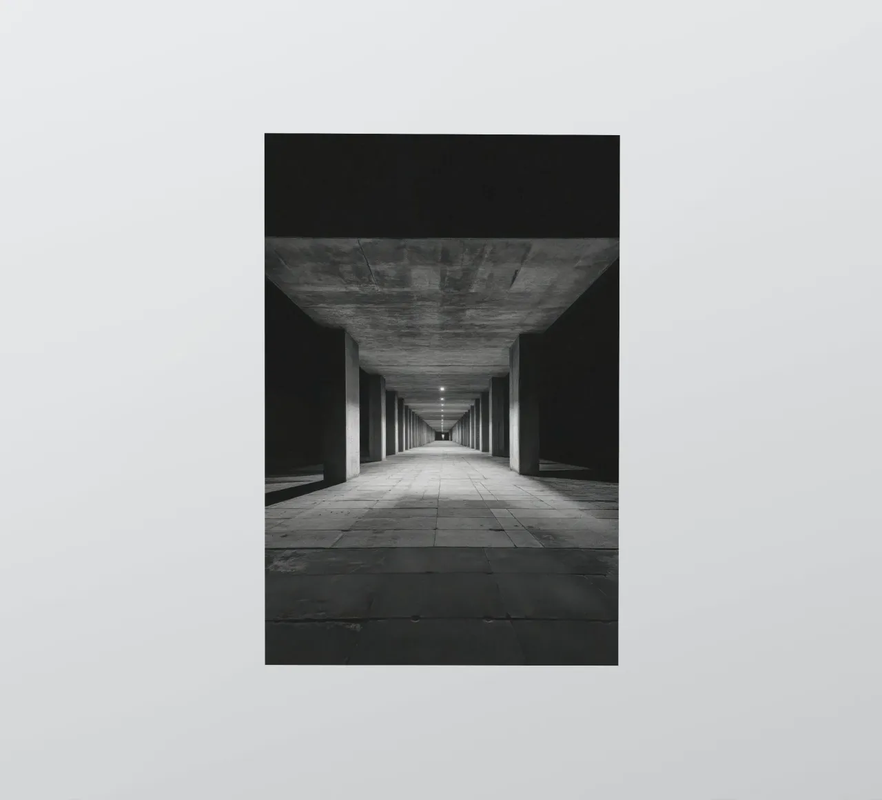 Palerme - Perspective Infinie : L’Évasion Minimaliste autocollant de By Night
