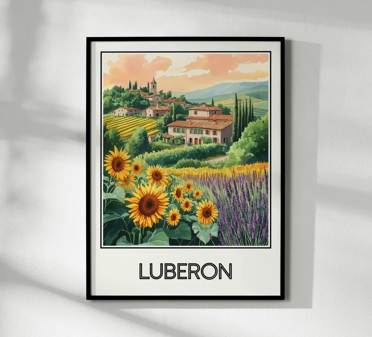 Affiche Luberon France hahnemühle de Frame the World