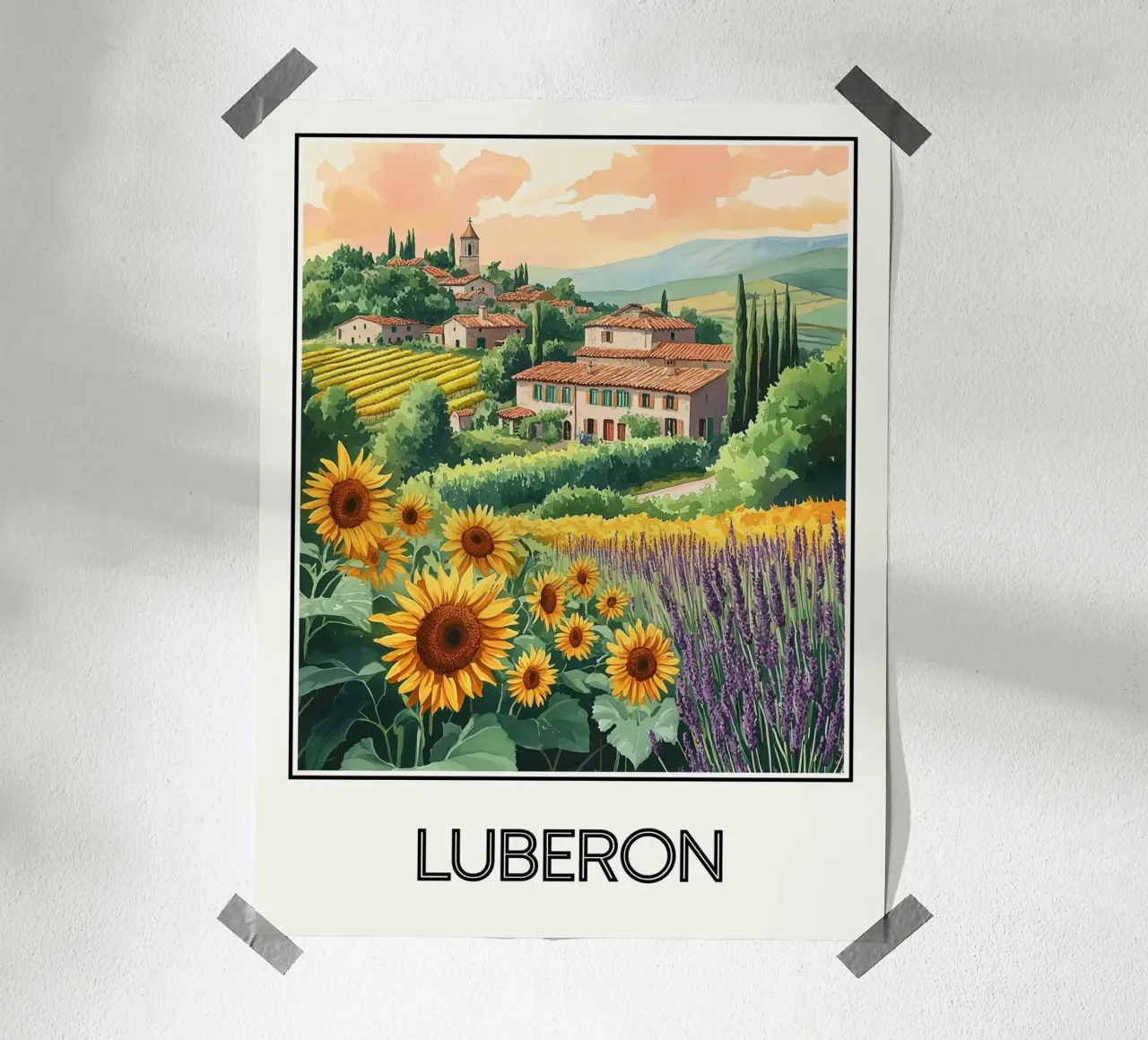 Affiche Luberon France hahnemühle de Frame the World