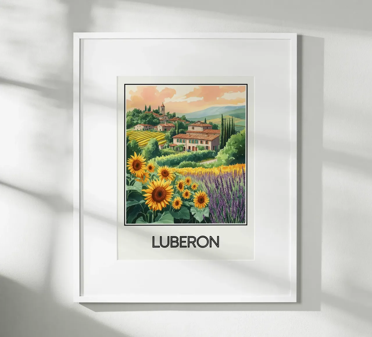 Affiche Luberon France hahnemühle de Frame the World