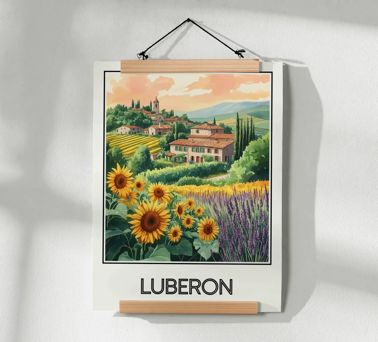 Affiche Luberon France hahnemühle de Frame the World