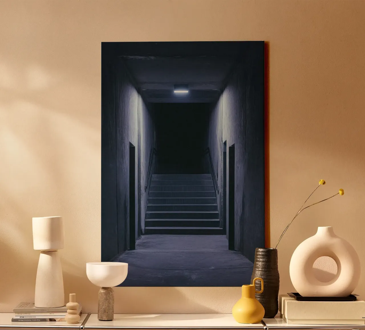 Palermo - Nocturnal Mystery: The Call of the Unknown canvas with Floater frame by By Night
