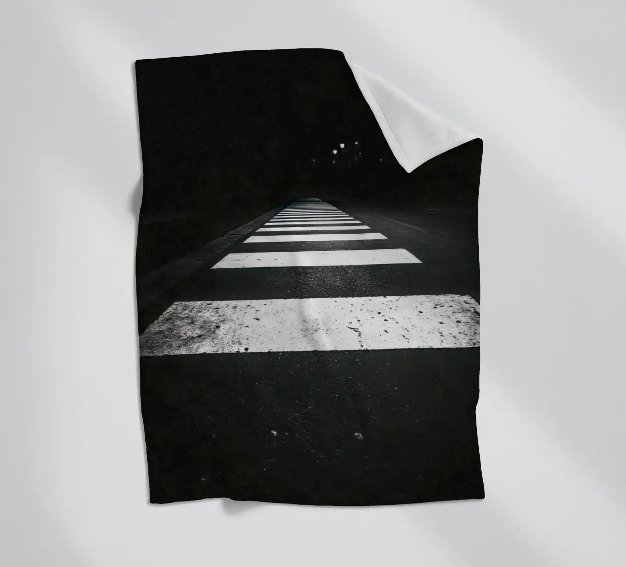 Palermo - Urban Zebra: Passage to the Unknown fleece blanket by By Night