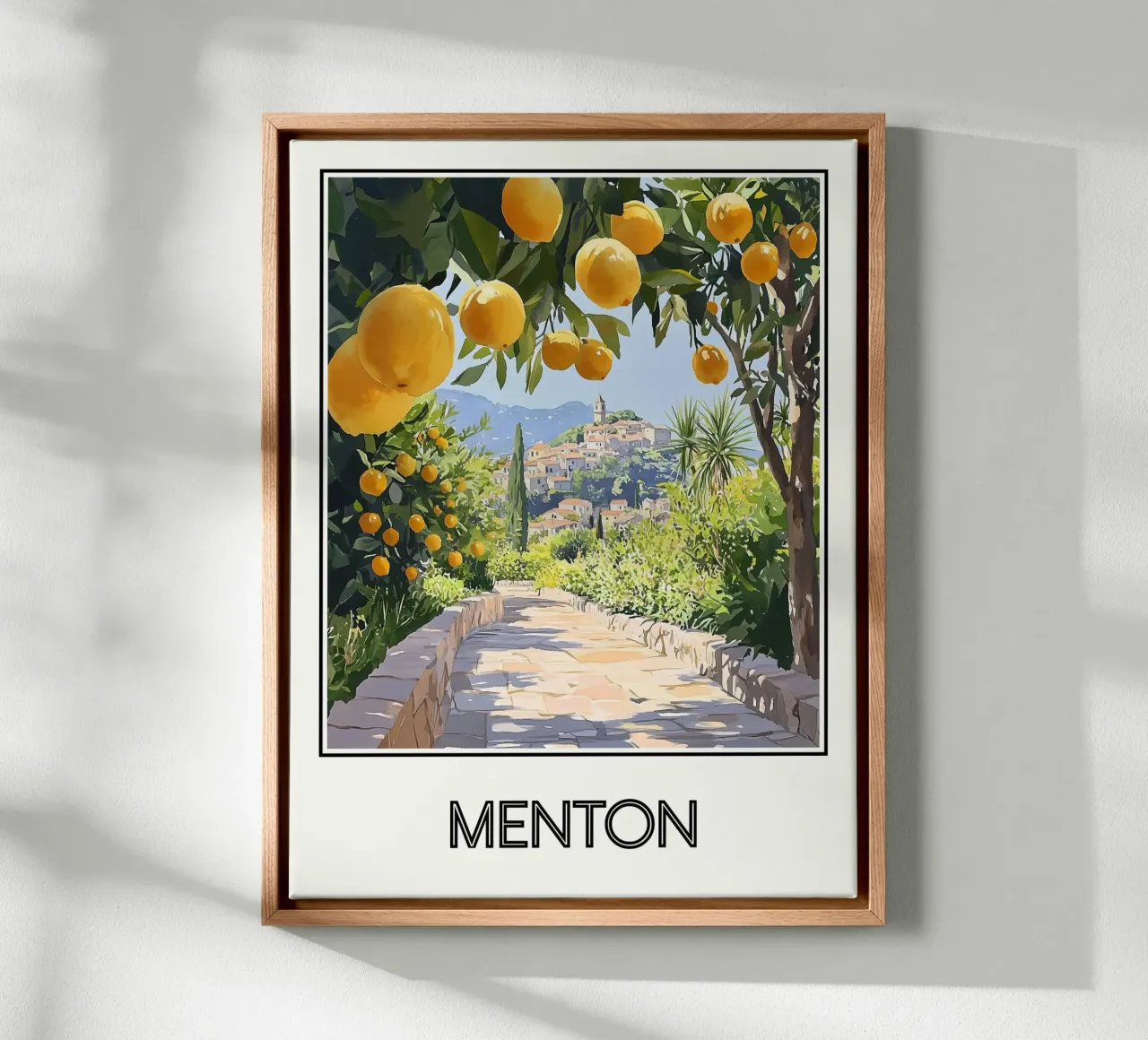 Menton tela con Cornice a cassetta da Frame the World