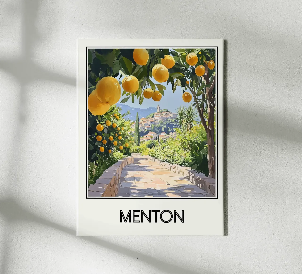 Menton tela con Cornice a cassetta da Frame the World