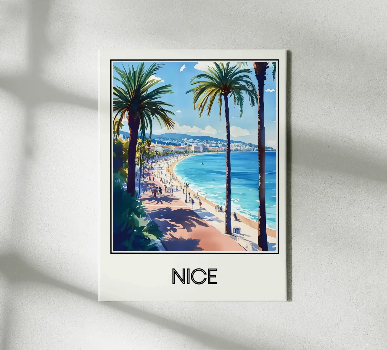 Affiche Nice tela con Cornice a cassetta da Frame the World