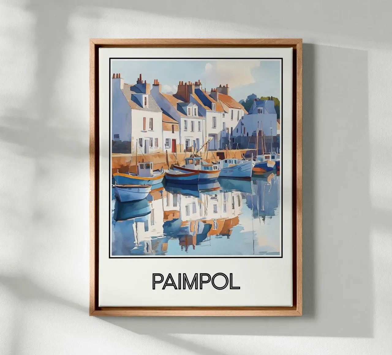 Paimpol canvas met Baklijst van Frame the World