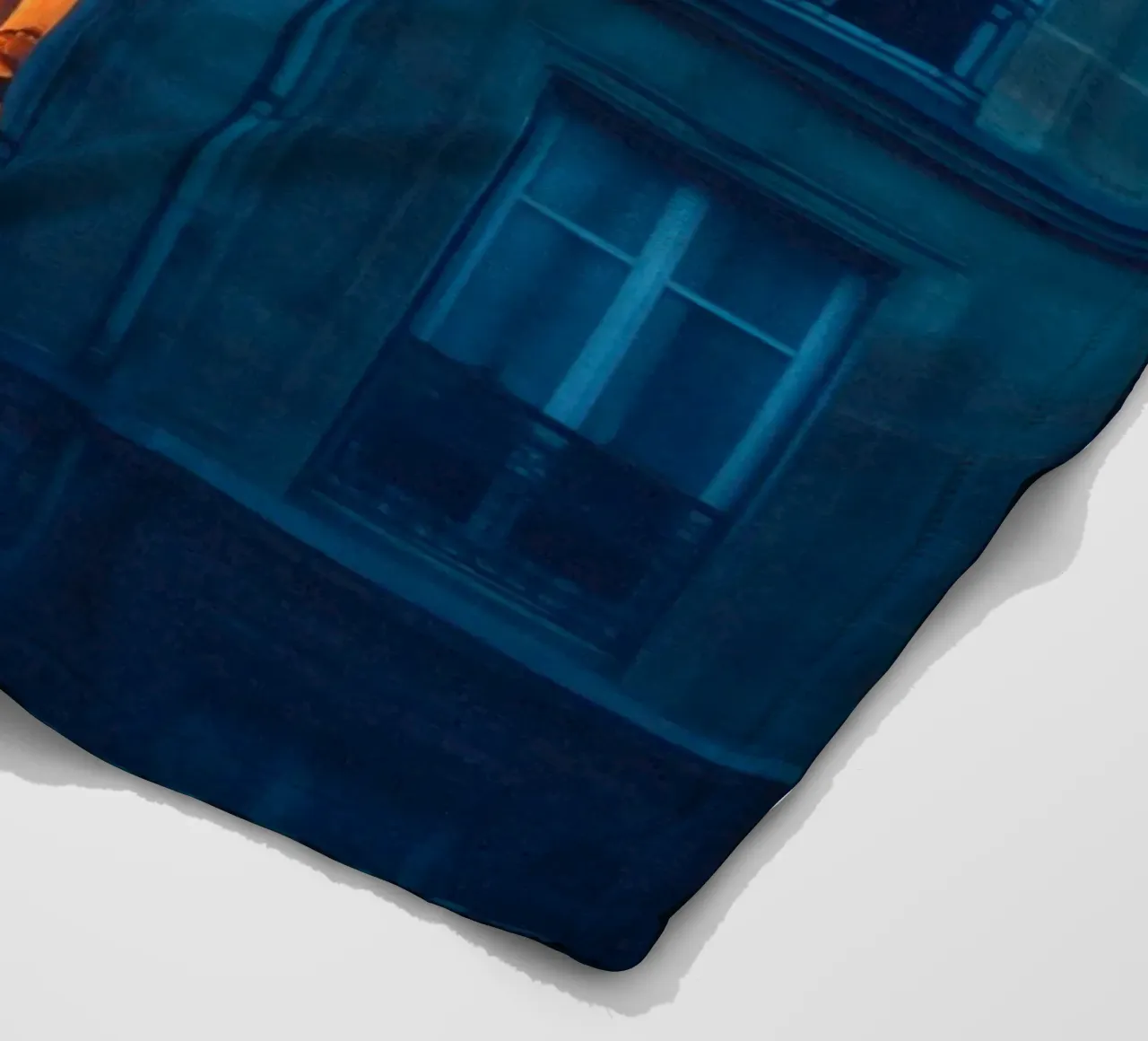 Illuminated windows, reflections of nightlife in Paris fleece blanket by By Night