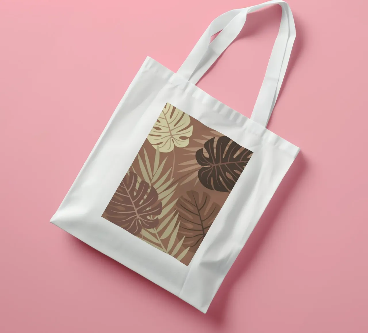 Piante Mocha Mousse | Pantone 2025 borsa in juta da Ana Paniagua Design