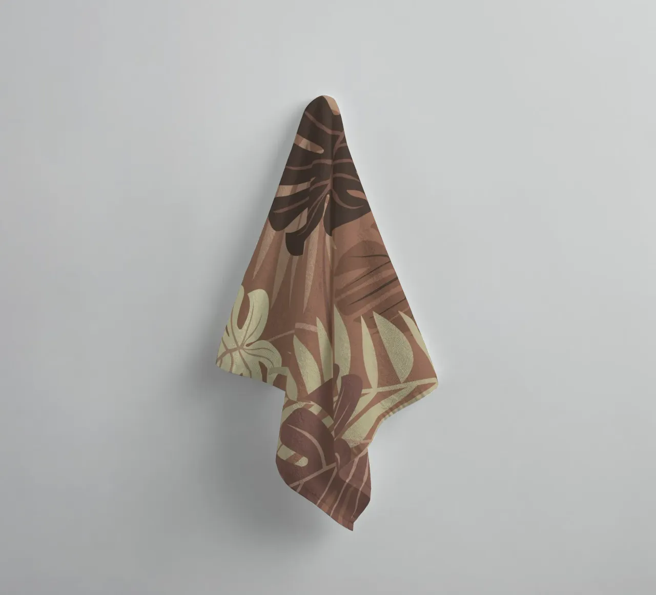 Piante Mocha Mousse | Pantone 2025 asciugamano da bagno da Ana Paniagua Design