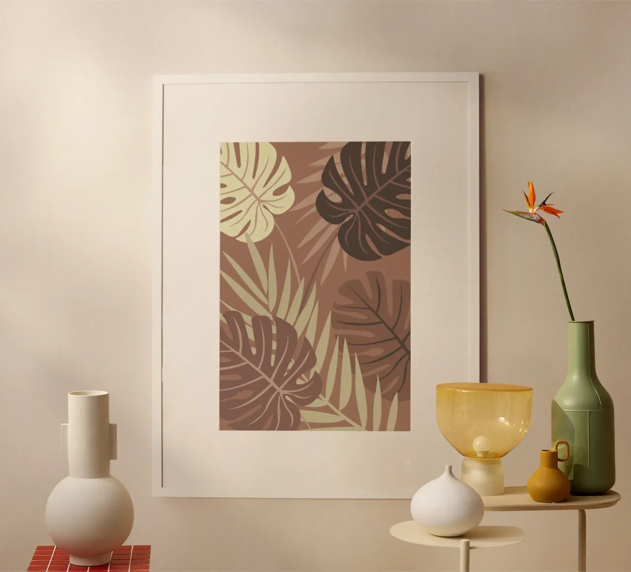 Piante Mocha Mousse | Pantone 2025 carta hahnemühle da Ana Paniagua Design