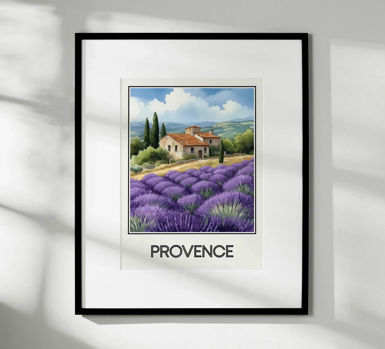 Affiche Provence France hahnemühle de Frame the World