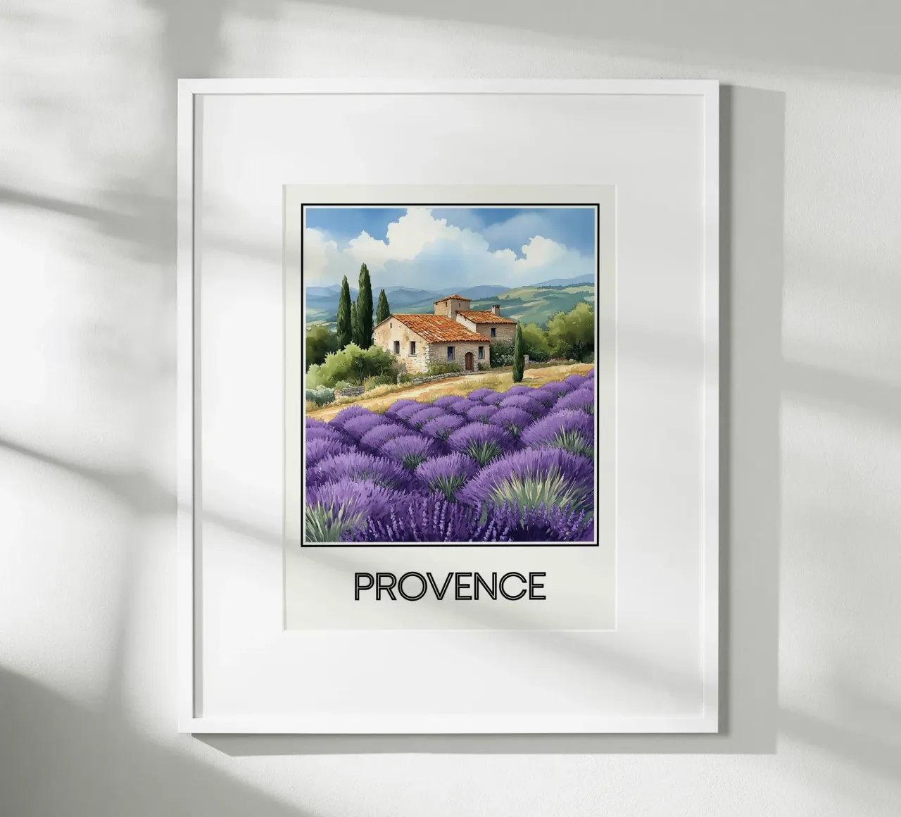 Affiche Provence France hahnemühle de Frame the World