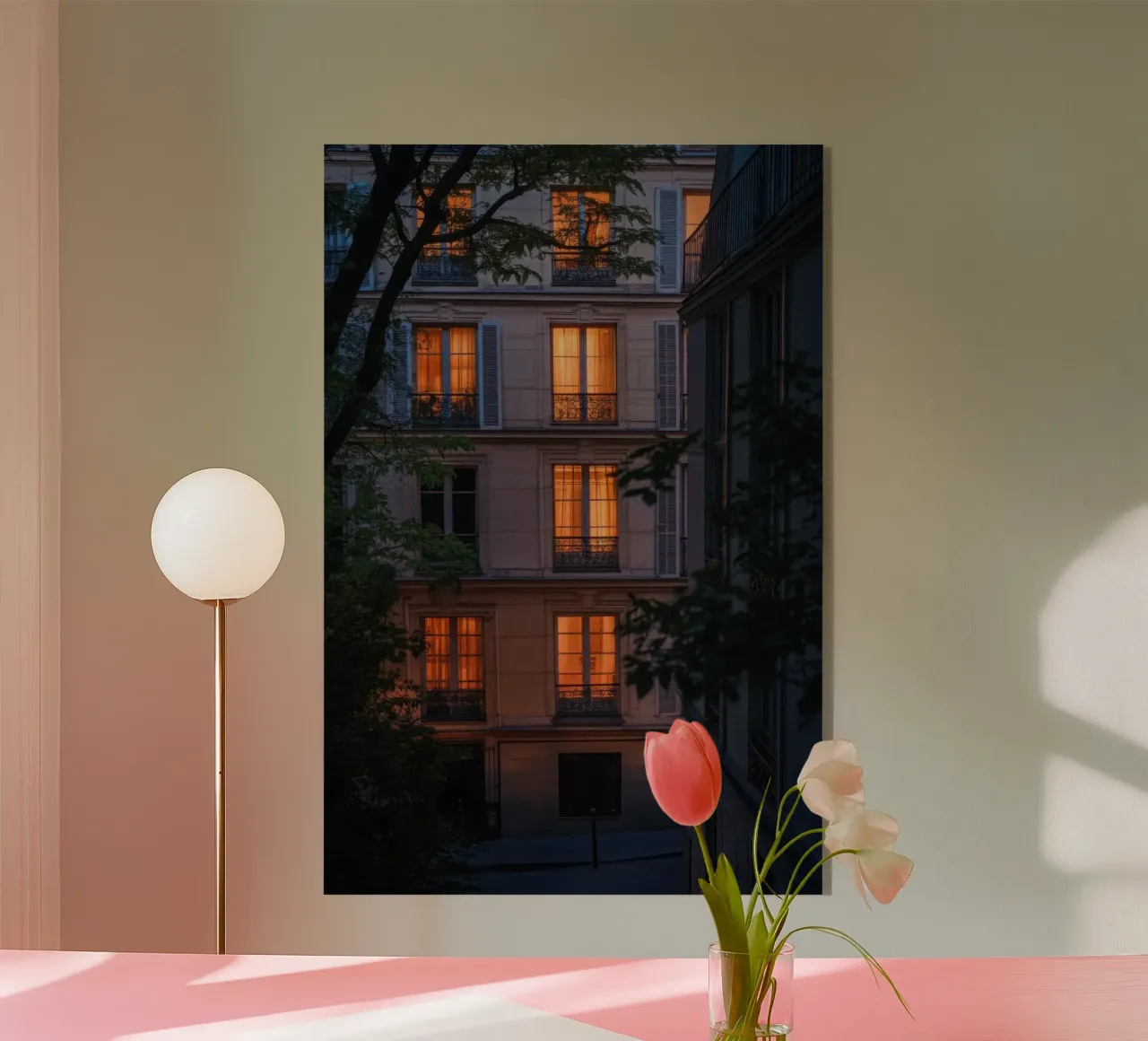Il fascino discreto degli edifici parigini di notte plexiglass da By Night