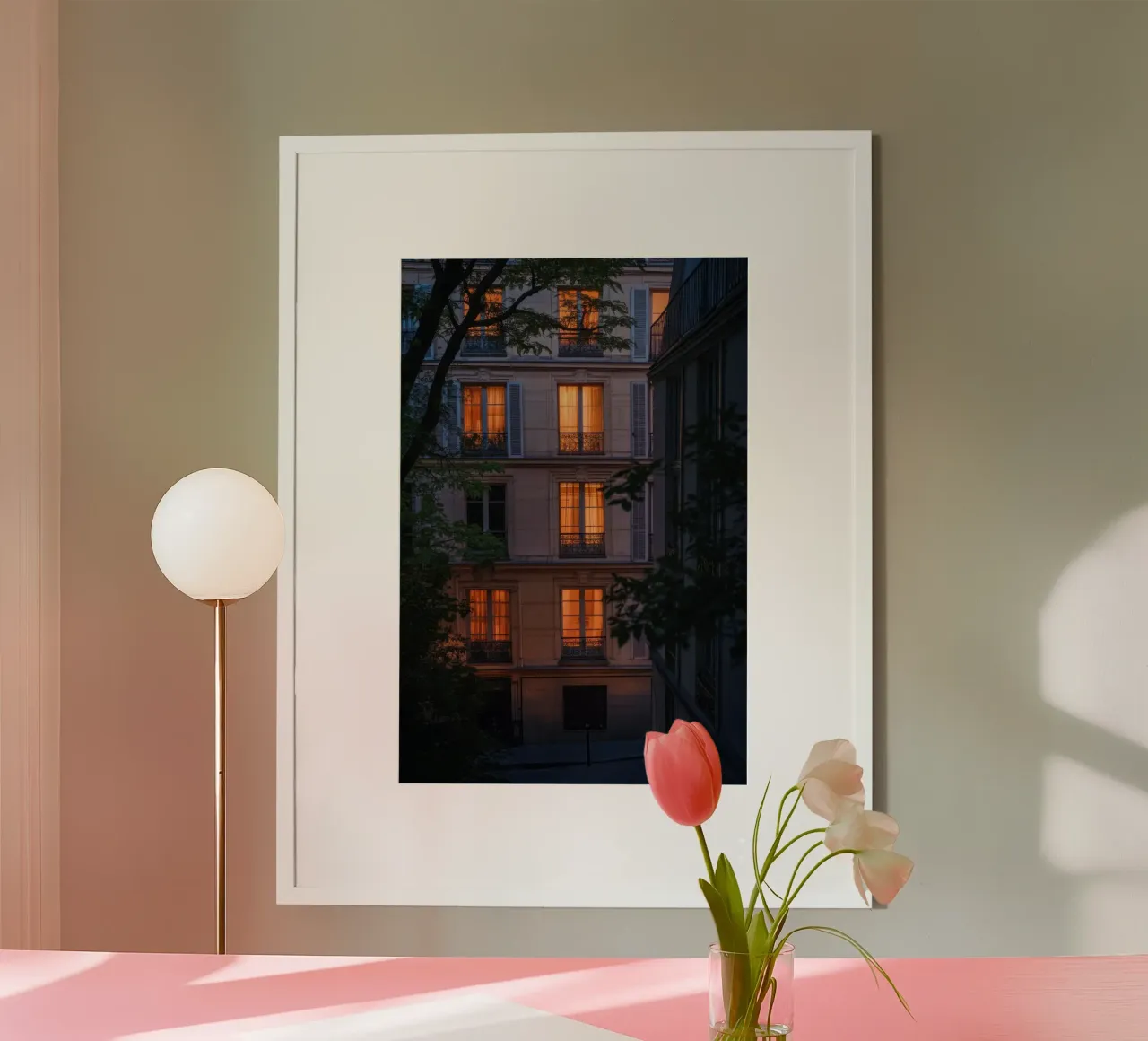 Der diskrete Charme der Pariser Gebäude bei Nacht Hahnemühle von By Night