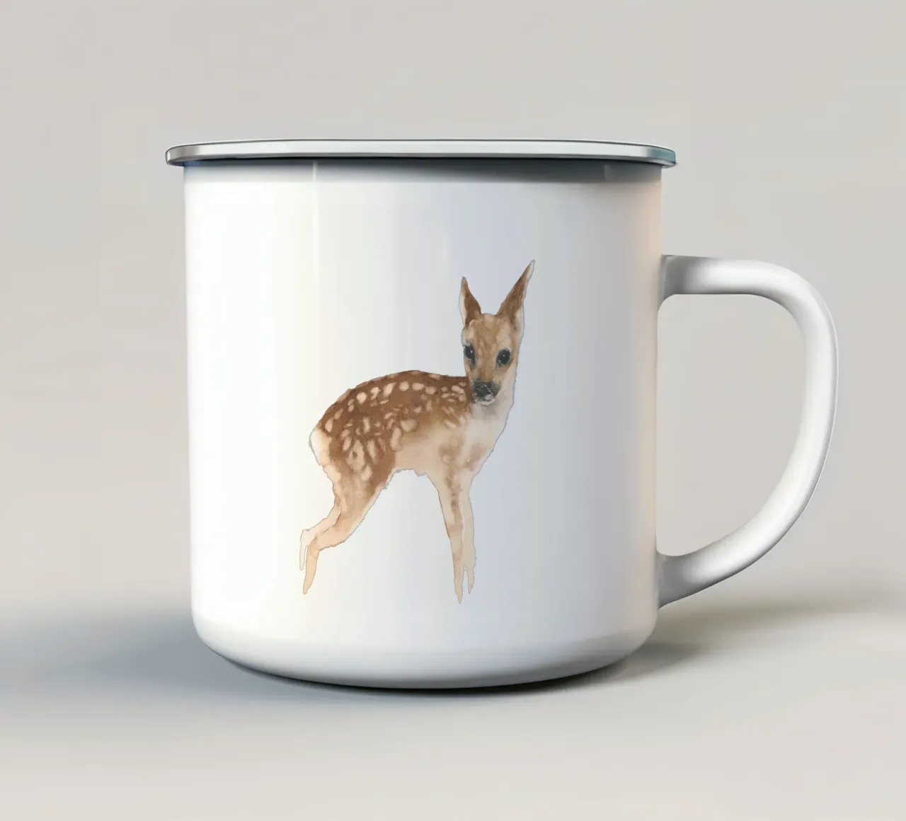Rehkitz tazza in smalto da Catherina Turk Aquarelle