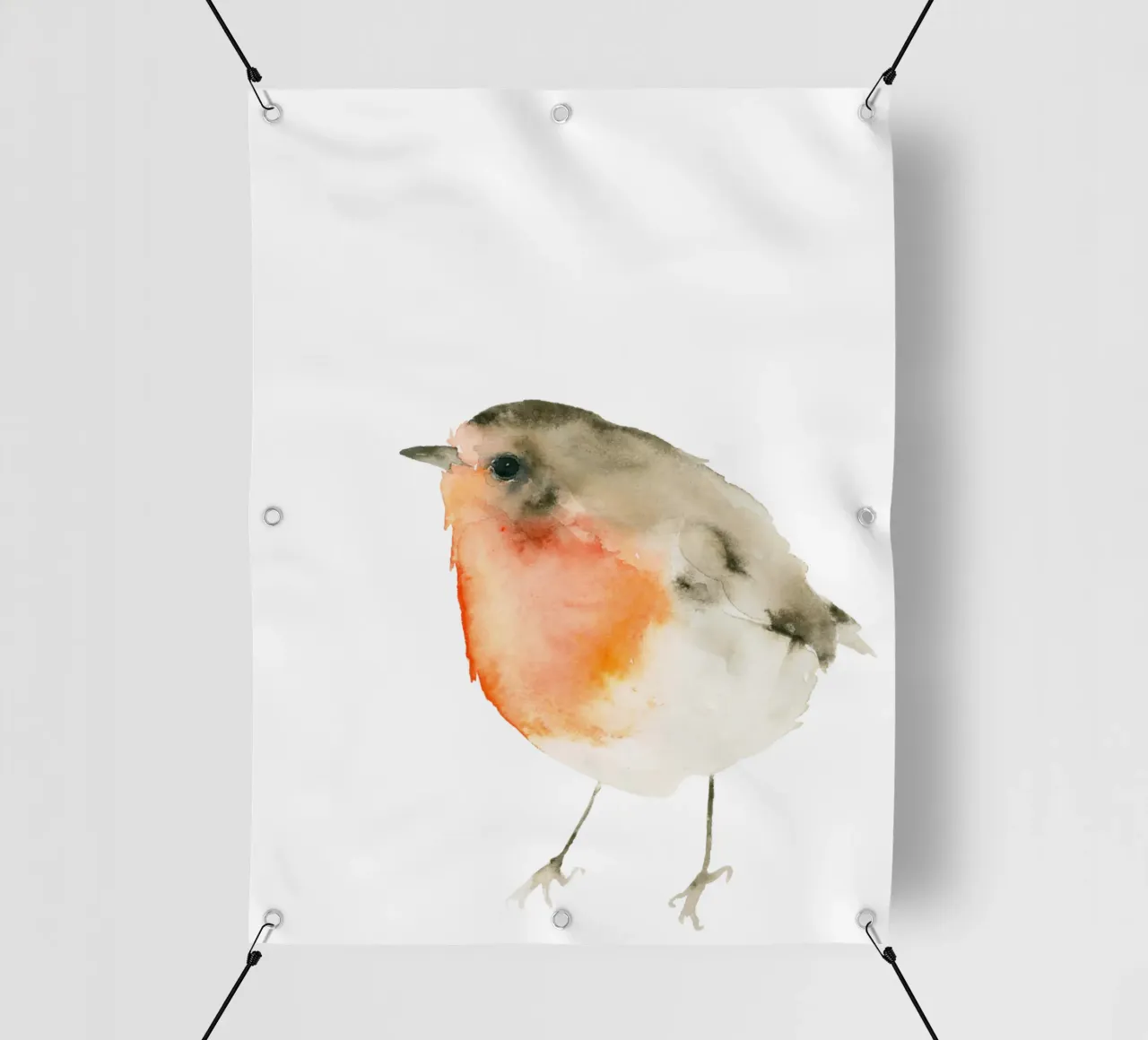 Rotkehlchen telo in pvc da Catherina Turk Aquarelle