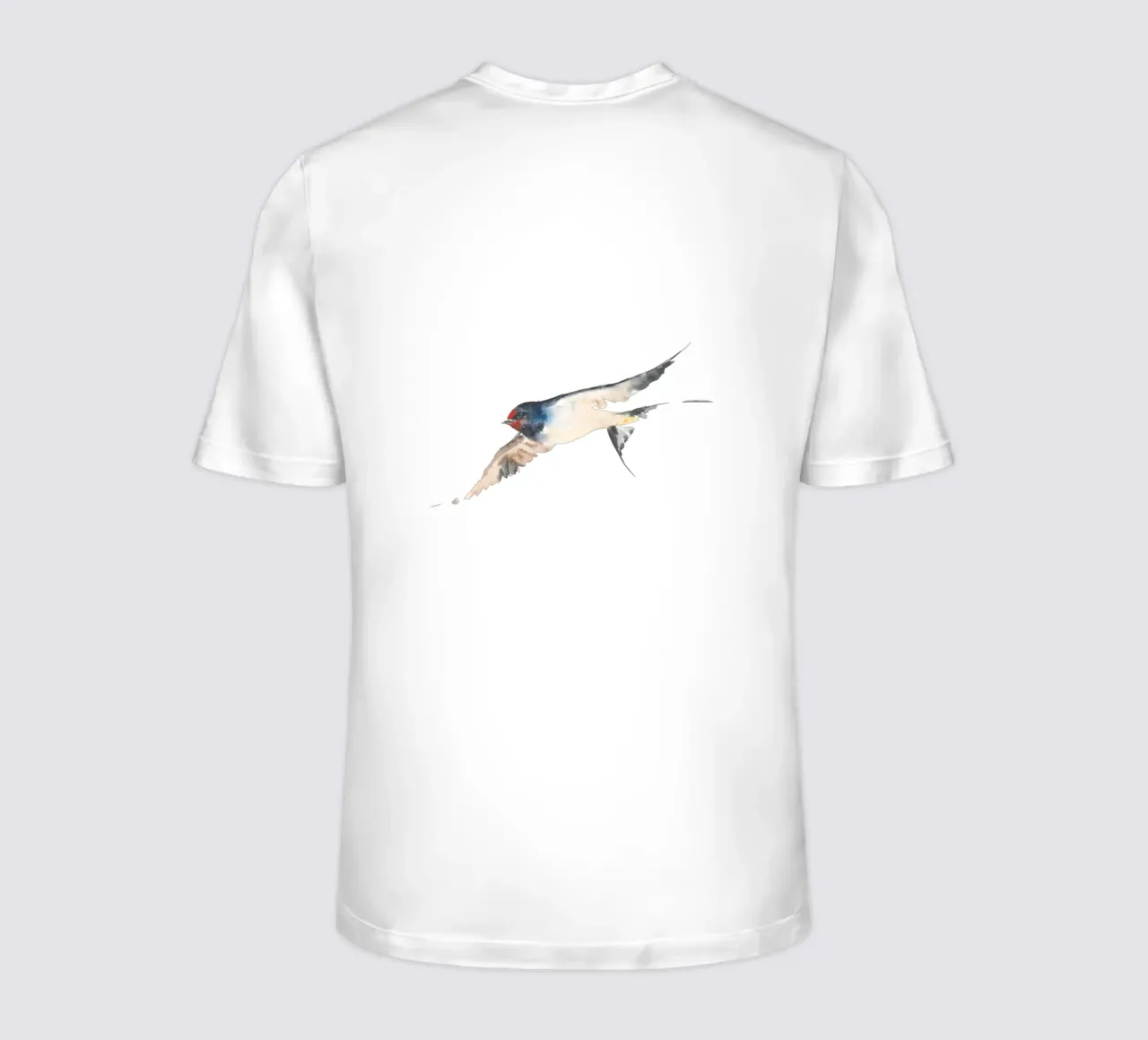 Schwalbe T-Shirt von Catherina Turk Aquarelle