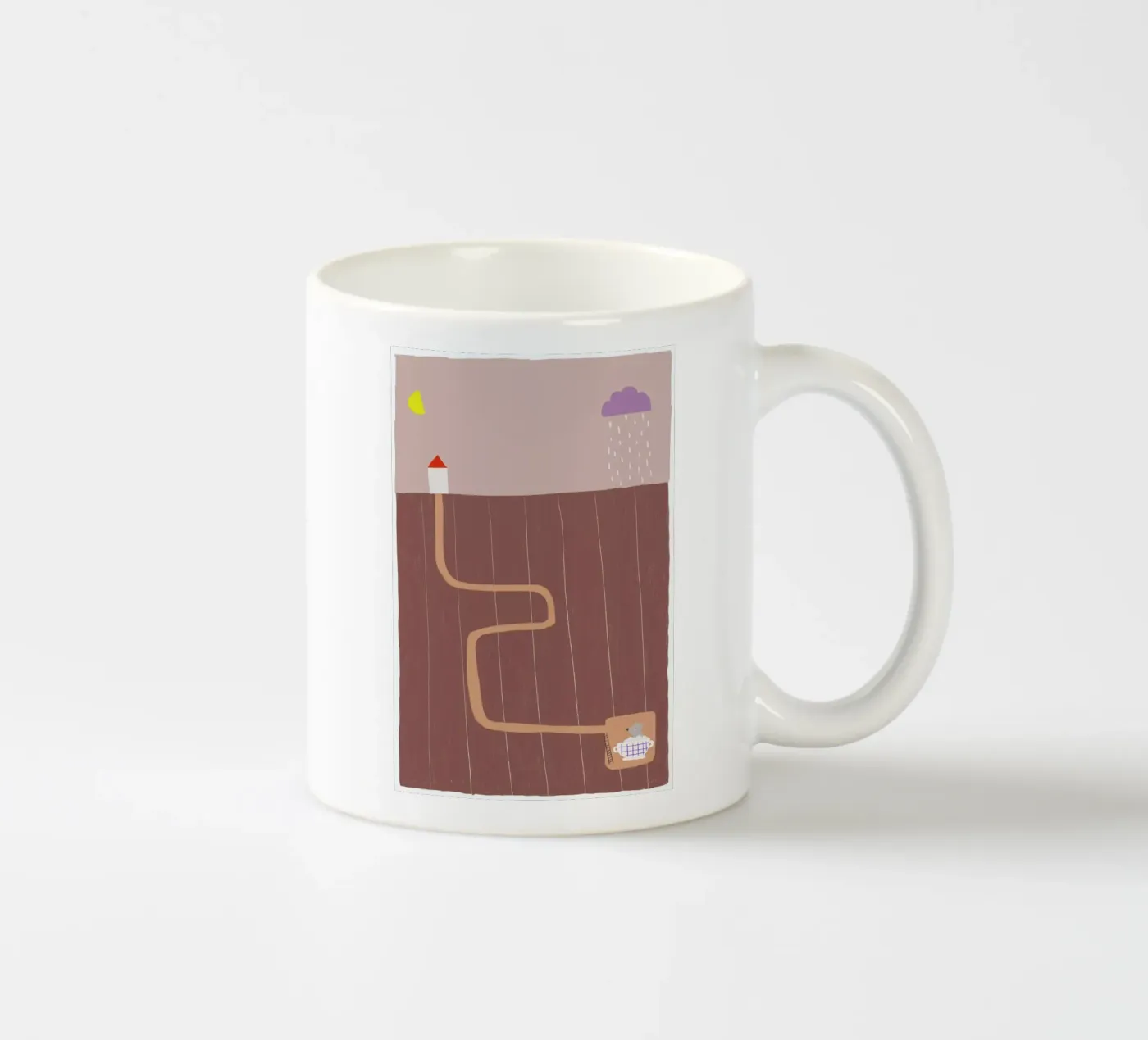 Taking A Bath ceramic mug by Anika Merten
